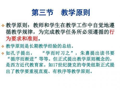 教学原则