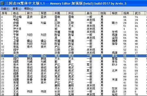 三国志11修改器