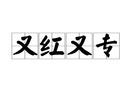 又红又专