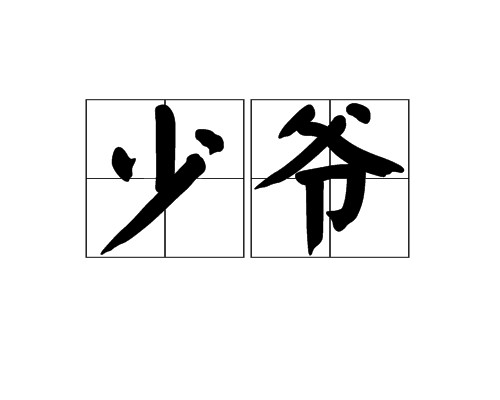 少爷（汉语词语）