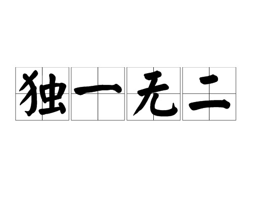 独一无二（汉语成语）