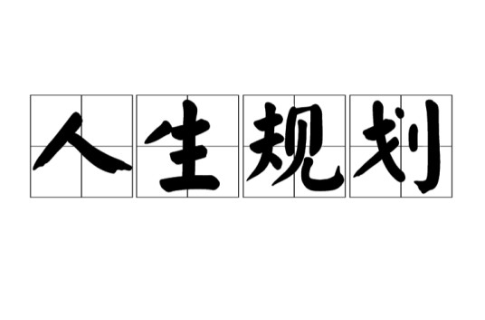 人生规划（教育学术语）