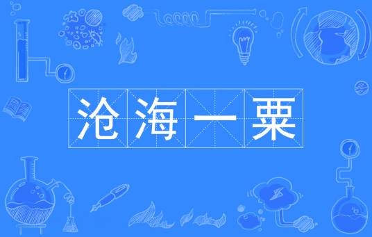 沧海一粟(汉语词语)