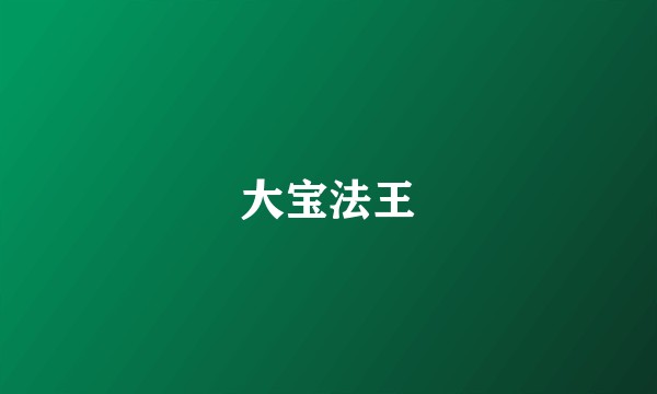 大宝法王
