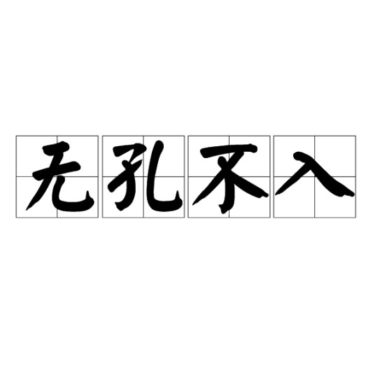 无孔不入（成语）