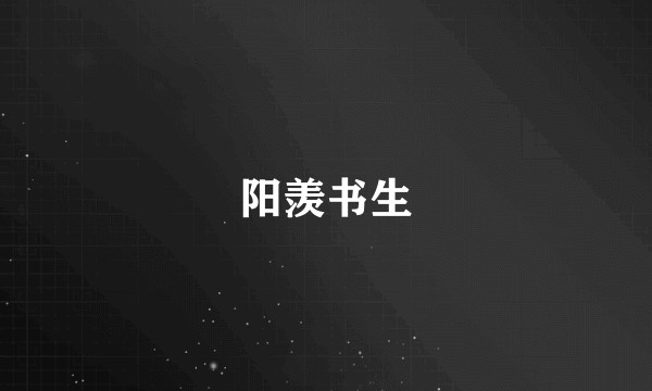 阳羡书生