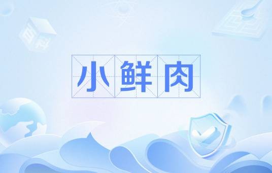 小鲜肉（网络用语）