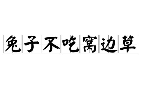 兔子不吃窝边草(汉语解释)