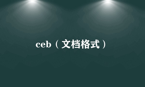 ceb(文档格式)