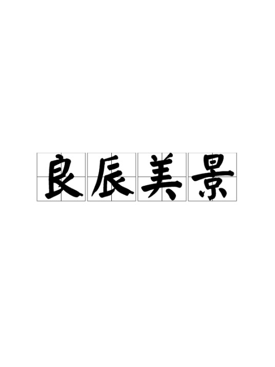 良辰美景（汉语成语）
