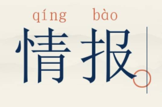 情报（带机密性质的某种情况和报告）