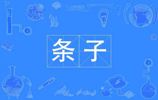 条子（汉语词汇）