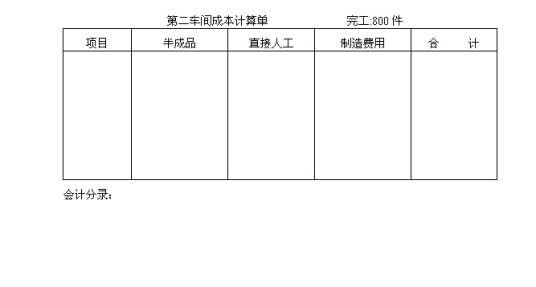 会计分录