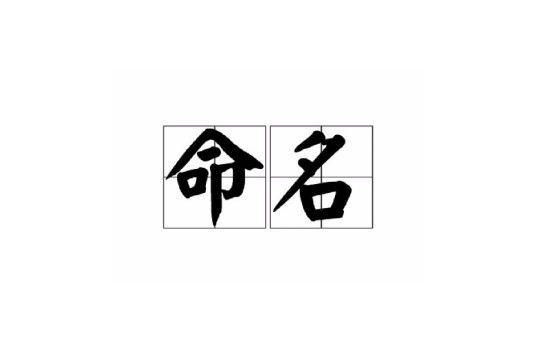 命名（汉语词语）