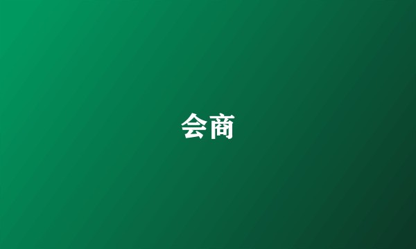 会商
