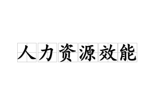 人力资源效能（组织管理名词）