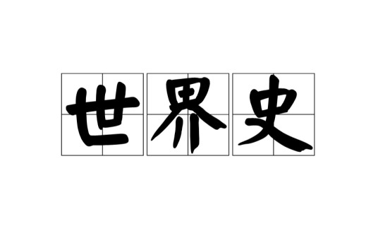 世界史（根据有人类以来历史的总体，选择人类文明史上的一些重大事件和过程，以及与这些有密切关系的历史现象）