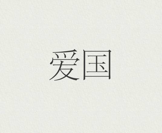 爱国（汉语词语）