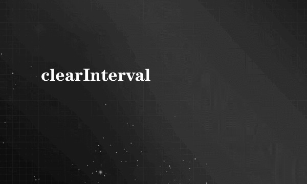 clearInterval