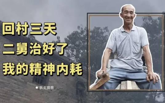 回村三天，二舅治好了我的精神内耗