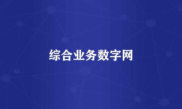 综合业务数字网