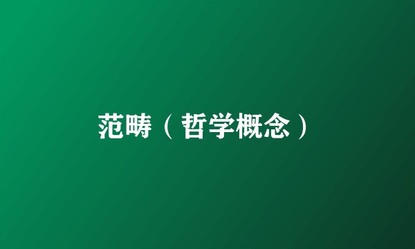 范畴(哲学概念)