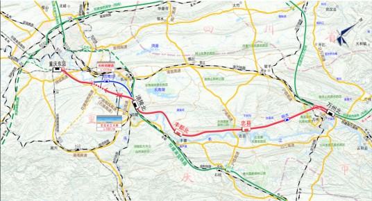 渝万高速铁路(中国重庆南岸至万州高速铁路)