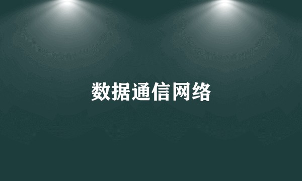 数据通信网络