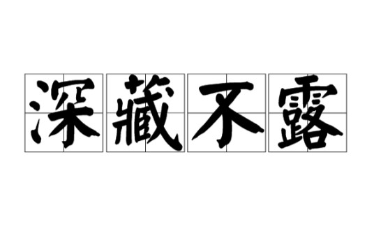 深藏不露(汉语词语)