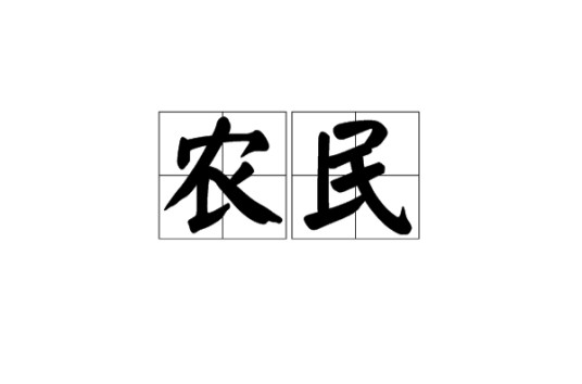 农民(长时期从事农业生产的人)