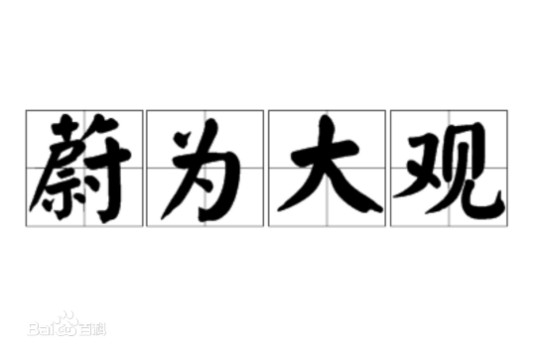 蔚为大观