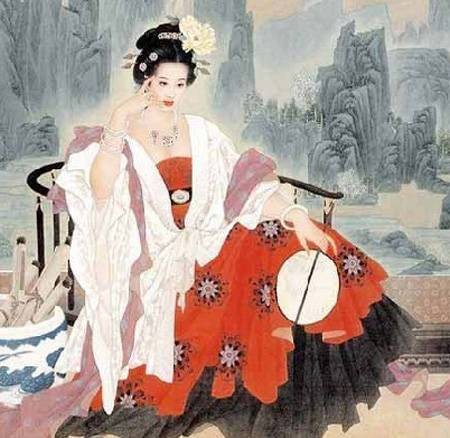 石榴裙(唐代年轻女子极为青睐的一种服饰款式)
