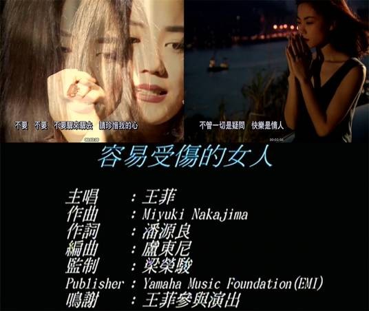 容易受伤的女人（1992年王菲演唱的粤语歌曲）