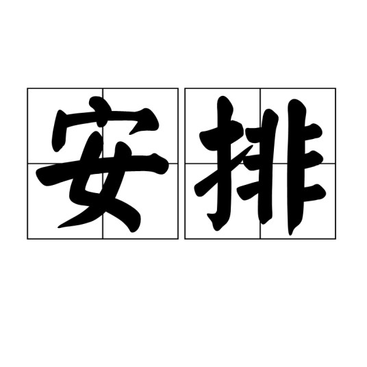 安排(汉语词语)