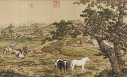 百骏图（清朗世宁画作）