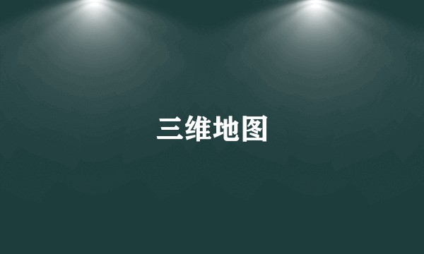 三维地图