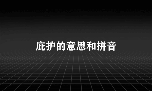 庇护的意思和拼音