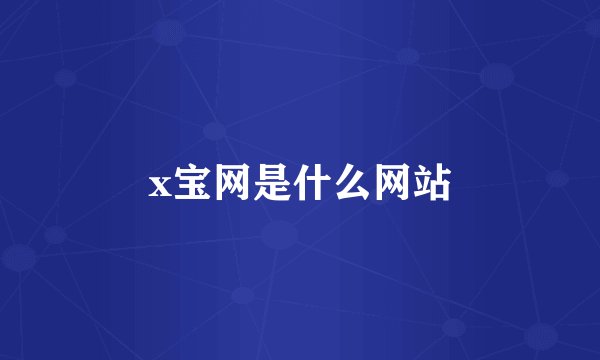 x宝网是什么网站