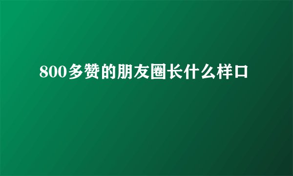 800多赞的朋友圈长什么样口