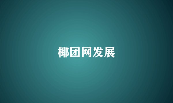 椰团网发展