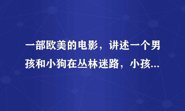 一部欧美的电影,讲述一个男孩和小狗在丛林迷路,小孩被...