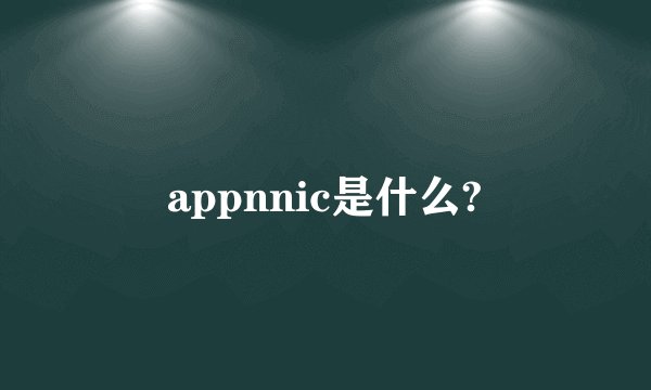 appnnic是什么?