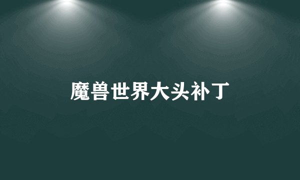 魔兽世界大头补丁