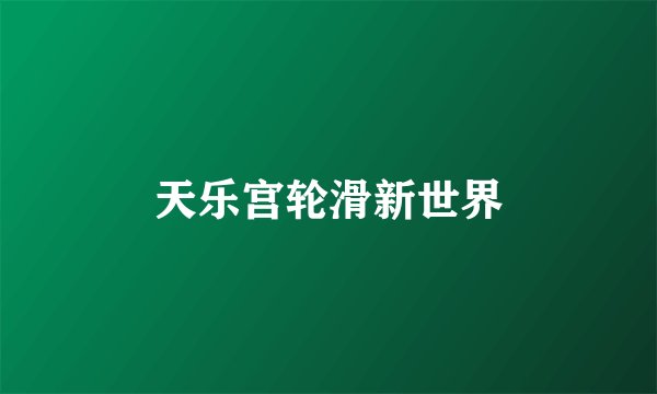 天乐宫轮滑新世界