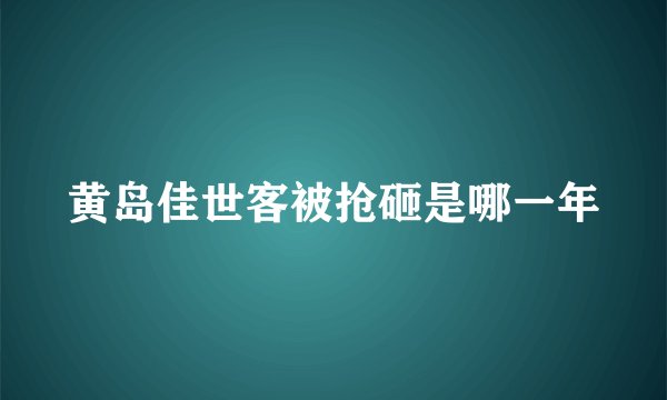黄岛佳世客被抢砸是哪一年