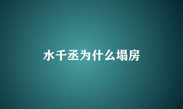 水千丞为什么塌房