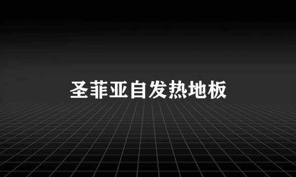 圣菲亚自发热地板