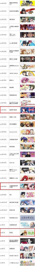求2013七月新番全表