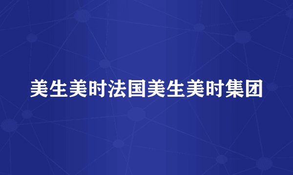 美生美时法国美生美时集团