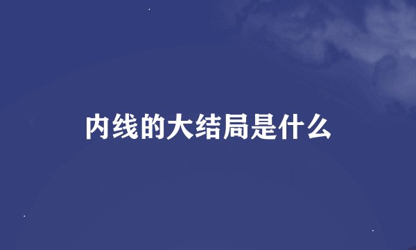 内线的大结局是什么